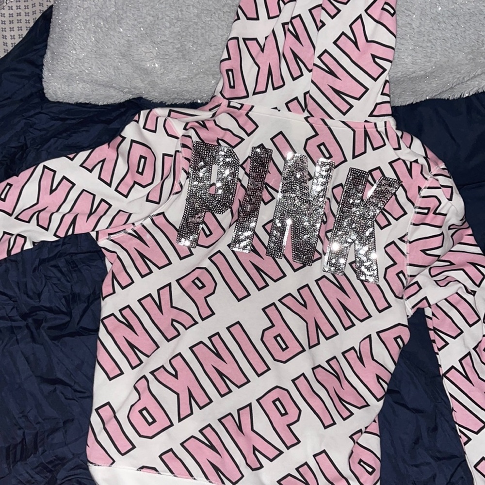 All over logo hoodie